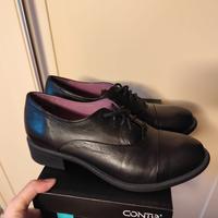 Scarpe donna francesine Conte' nere in pelle n°41