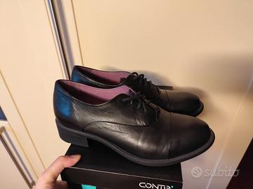 Scarpe donna francesine Conte' nere in pelle n°41