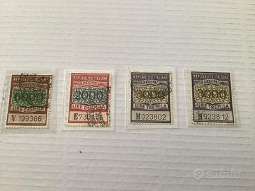 Marche da bollo per cambiali lire 2/3/6000