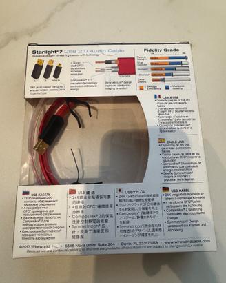 Wireworld Starlight 7 USB 2.0 A–B, 1 m