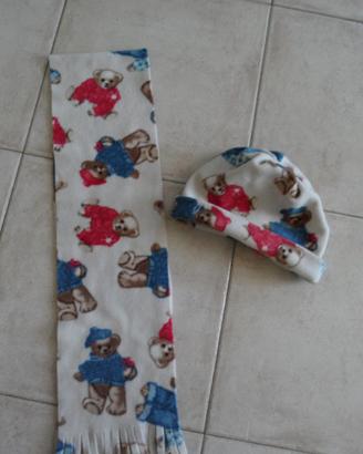 Completo sciarpa e cappello bambino