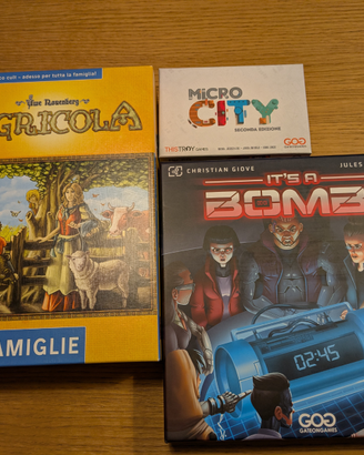 Agricola+MicroCity+ It's a bomb giochi da tavolo