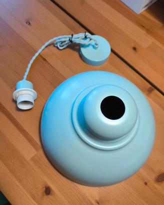 lampadario azzurro