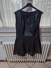 Abito scamiciato in vera pelle tutto foderato.Tg42