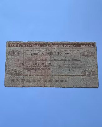 Miniassegno 100 Lire 1977