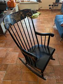 sedia a dondolo giapponese anni 90