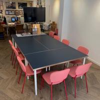 4 scrivanie ikea uguali con gambe regolabili