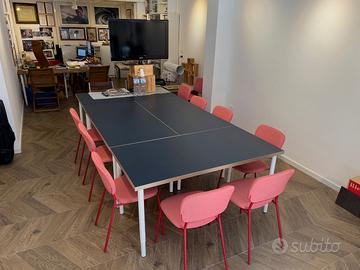 4 scrivanie ikea uguali con gambe regolabili