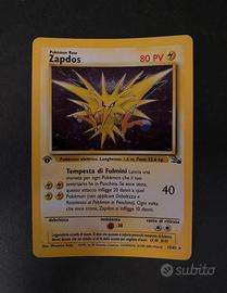 Carta Pokèmon Zapdos Fossil holo 1 edizione