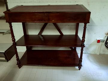 Credenza con cassetti tre ripiani in legno