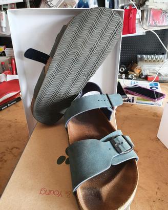 Sandali TIPO Birkenstock blu n°38