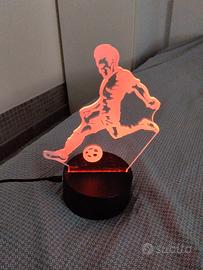 luce led calciatore 