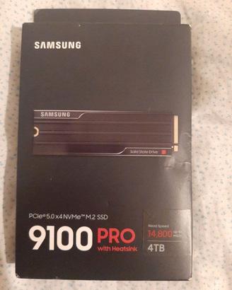 Samsung 9100 PRO 4TB Heatsink NUOVO – 14.800 MB/s