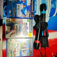  3 giochi KARAOKE  SINGSTAR PS2 completi funz