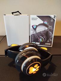 Cuffie wireless luminose Cat