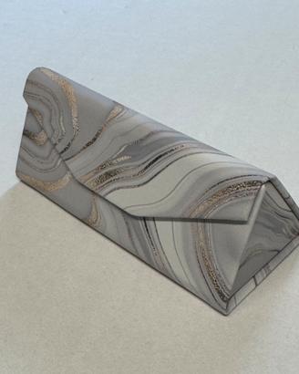 Custodia triangolare pieghevole x occhiali stampa