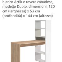 scrivania con scaffale