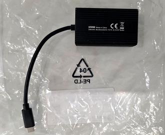 ADATTATORE DI RETE DELOCK 65990 DA RJ-45 A USB-C - Informatica In ...