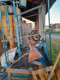 Macchina pianta canne per semina fagiolo