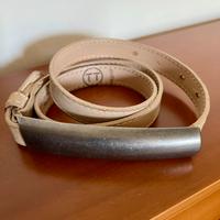 Cintura Bagatt tg 114/85 vera pelle nabuk beige