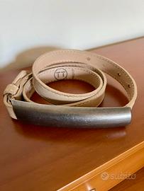 Cintura Bagatt tg 114/85 vera pelle nabuk beige