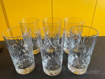 6 Bicchieri di Cristallo Antichi