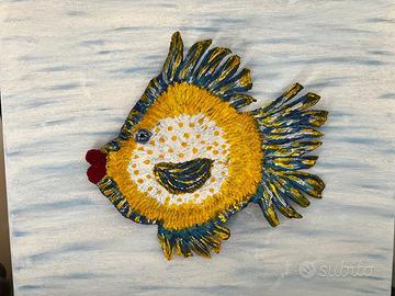 2 quadri soggetto originale in rilievo