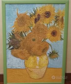 Puzzle girasoli incorniciato