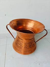 Conca in rame martellata a mano diametro 30 cm