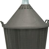 Damigiana Vino litri 54 con cesto plastica