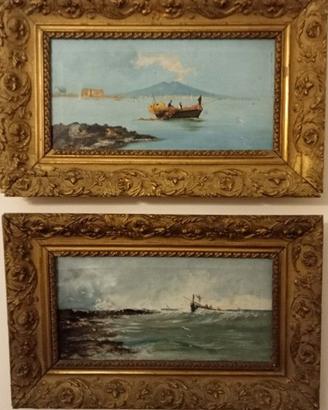 SCUOLA NAPOLETANA DEL XIX SECOLO - 2 dipinti