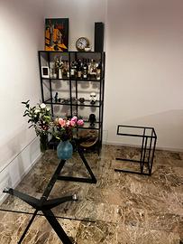 Set mobili soggiorno tavolo libreria tavolino