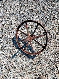 ruota carro antico