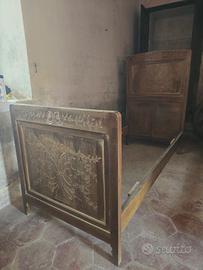 letto antico liberty  1900