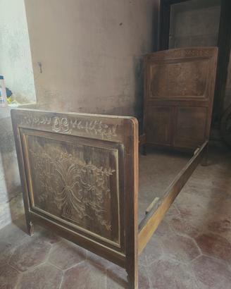 letto antico liberty  1900