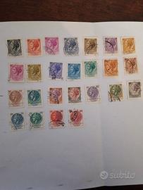 francobolli serie Turrita anni 60/70