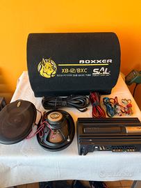 Sub woofer amplificatore altoparlanti cablaggio