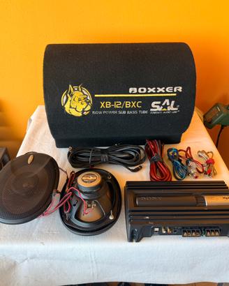 Sub woofer amplificatore altoparlanti cablaggio