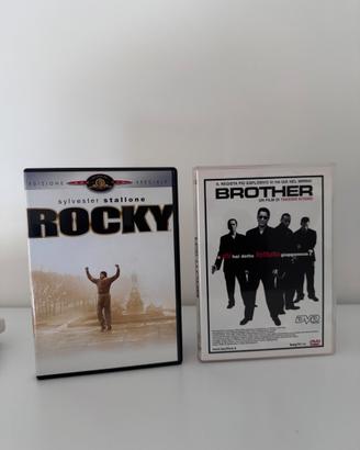 Lotto DVD film Rocky e Brother