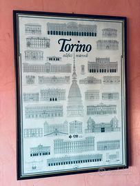 Poster edifici notevoli Torino cm. 100x72