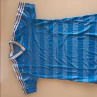 adidas t-shirt retrò blu cobalto celeste