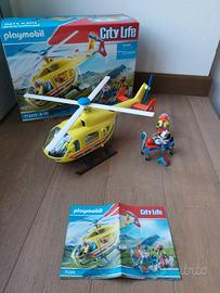 Playmobil 71203 city life elicottero di soccorso