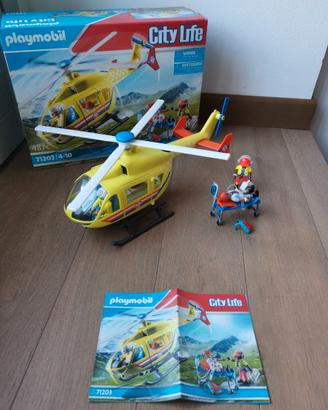 Playmobil 71203 city life elicottero di soccorso