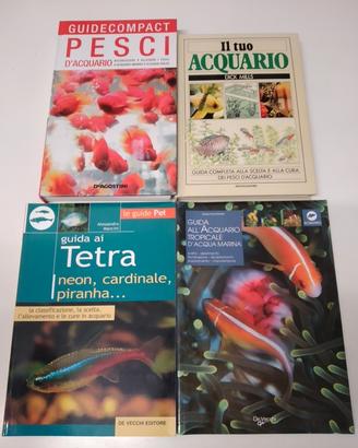 Libri pesci e invertebrati acquario dolce e marino