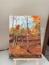 Quadro paesaggio autunnale