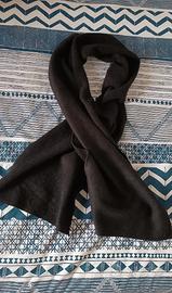 Sciarpa nera in pile
