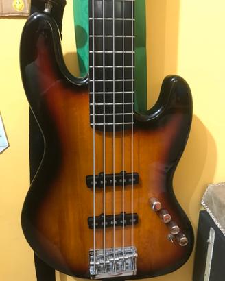 Squier jazz bass active 5