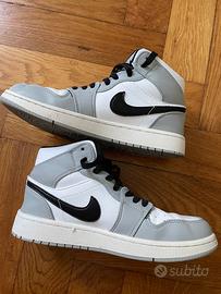 Jordan 1 grigie e bianche