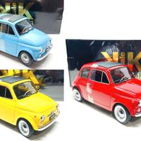 Fiat 500 F del 1968 (3 colori) - 1/12 Tanomodels