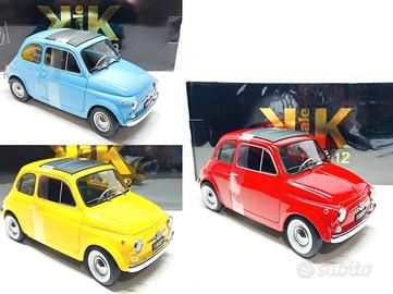 Fiat 500 F del 1968 (3 colori) - 1/12 Tanomodels
